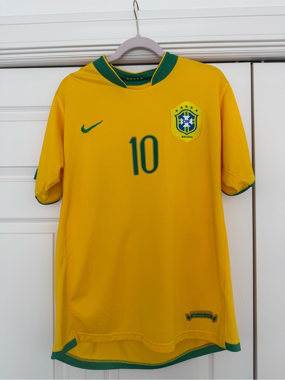 Brazil Pelé #10 Nike Sphere Dry Jersey XL